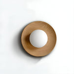 Load image into Gallery viewer, Nordic Minimalist Natural Wood LED Wall Light
