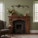 Bild in Gallery-Viewer laden, Mobilux Line Sleek Mehrkopf Badezimmer Wandleuchte – Designer Schminkspiegelwandleuchte mit Glasschirmen