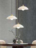 Load image into Gallery viewer, Alabaster Dome Pendant Light