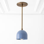 Load image into Gallery viewer, Farmhouse Pendant Light – Vanity Pendant Light With Colorful Dome Design