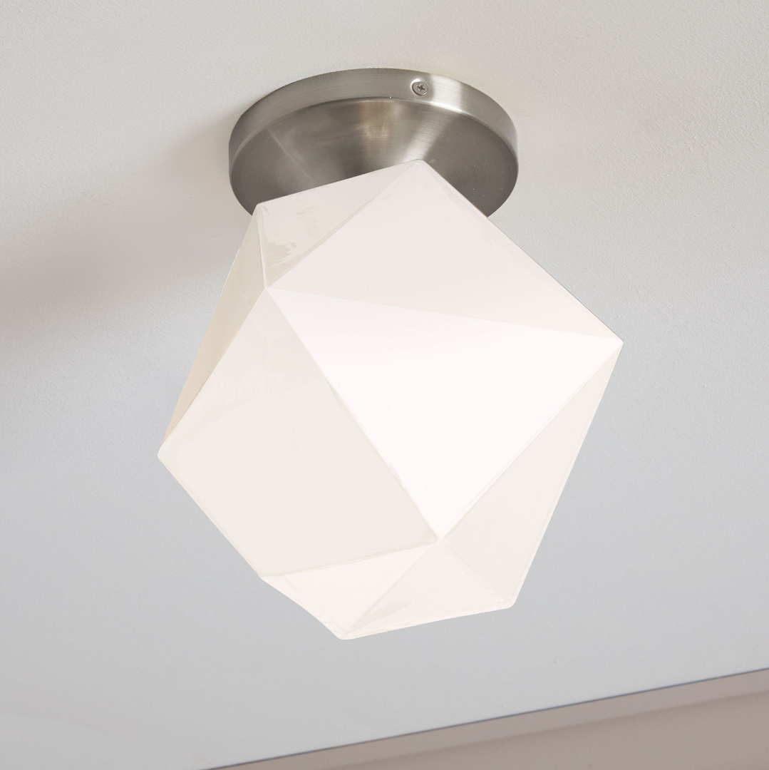 Lámpara de techo de cristal Talvior Geometry - Estilo de montaje empotrado de cristal facetado