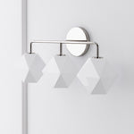 Load image into Gallery viewer, Talvior Faceted Glass Wall Sconce – Modern Style Bathroom or Hallway Accent Light