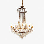 Load image into Gallery viewer, Cascading Crystal Basket Grand Chandelier
