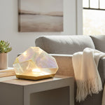 Load image into Gallery viewer, Nera Glass Gem Table Lamp with Prismatic Light Play - Living Room Bedroom Accent