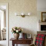 Load image into Gallery viewer, Glorica Glass Sleek Globe Vanity Light – Modern Industrial Three-Bulb Wall Sconce for Bathroom & Hallway