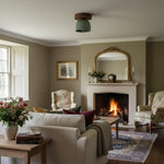 Load image into Gallery viewer, Metio Dome Scandinavian Oak Flush Mount Ceiling Light – Modern Minimalist Design for Living Room & Bedroom