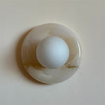 Bild in Gallery-Viewer laden, Orli White Jade Wandleuchte