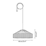 Cargar imagen en el visor de la Galería, Lámpara colgante enchufable de tela Diosa