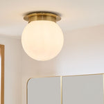 Load image into Gallery viewer, Rivolence Low-Profile Flush Mount Ceiling Lamp – Mid-Century Inspired Design