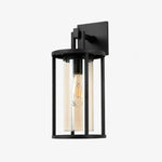 Load image into Gallery viewer, black amber wall lantern sku