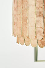 Load image into Gallery viewer, Lumica Faceted Capiz Shell Pendant — Coastal-Contemporary Pendant Light for Dining & Kitchen Islands