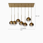 Load image into Gallery viewer, Selvion Contemporary Style Sculptural 7-Light chandelier – Perfect for Entryway or Office