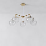 Load image into Gallery viewer, Selvion 5 Light Globe Chandelier - Sculptural Glass Modern Style