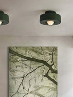 Load image into Gallery viewer, Resin Ceiling Light - Chunky Cylindrical Modern Flush Mount Fixture