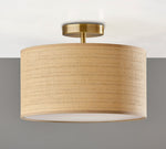 Load image into Gallery viewer, Dumora Drum Woven Ceiling Light - Rustic Boho Semi Flush Mount Light