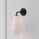 Load image into Gallery viewer, Merin Sculptural Glass Wall Lamp – Geometric Modern Wall Sconce for Bedrooms & Hallways