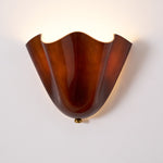 Bild in Gallery-Viewer laden, Bellina Elegante Florale Glas-Wandlampe – Moderne Messing-Wandlampe für Schlafzimmer & Flur