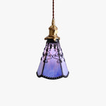 Cargar imagen en el visor de la Galería, gradient purple stained glass pendant