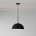 Load image into Gallery viewer, Parvion Metal Dome Pendant Light – Minimalist Modern Kitchen Fixture