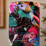 Load image into Gallery viewer, Liberty-Style Fabric Shade Ceramic Table Lamp for Bedside Ambient Lighting