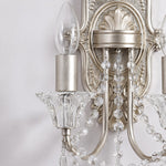 Load image into Gallery viewer, Double Crystal Candle Wall Sconce
