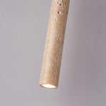 Load image into Gallery viewer, Japanese Wabi Sabi Yellow Travertine Cylinder 1-Light Pendant Light M13