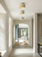 Load image into Gallery viewer, Resin Ceiling Light - Wabi Sabi Beige Flush Light for Nordic Interiors