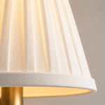 Bild in Gallery-Viewer laden, Rowan No-Wire Pleated Drum Shade Wall Sconce – Plug-In Fabric Wall Light