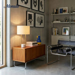 Load image into Gallery viewer, Luma Industrial Modern Table and Floor Lamp with Soft Fabric Shade - Contemporary Lighting for Home and Office