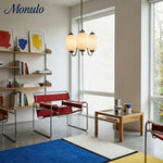 Bild in Gallery-Viewer laden, Eloise Vintage inspiriertes gewelltes Milchglas-Anhänger - modernes Akzentlicht für Küche und Schlafzimmer