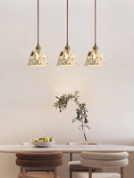 Load image into Gallery viewer, Wabi-sabi Style Water-polished Translucent Stone Retro Pendant Lamp