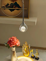 Load image into Gallery viewer, Moon Clear Glass Ball Pendant Light
