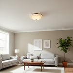 Load image into Gallery viewer, Mallew Flush Mount Ceiling Light – Layered Wave Silhouette Vintage Style Lamp for Indoor Use