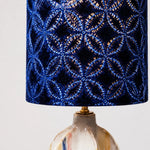 Load image into Gallery viewer, Blue Botanical Ceramic Table Lamp