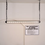 Load image into Gallery viewer, Artisan Glass Linearity Chandelier Iron Metal Glass Polished Silver Finish
