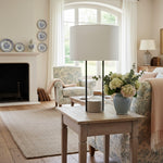 Bild in Gallery-Viewer laden, Luma Industrielle Moderne Tisch- und Stehlampe mit Weichem Stoffschirm – Zeitgenössische Beleuchtung für Zuhause und Büro