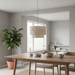 Bild in Gallery-Viewer laden, Dumora Mehrschicht-Kronleuchter - Moderner minimalistischer Stoff für Esszimmer und Wohnzimmer