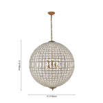 Load image into Gallery viewer, Luxurious Vintage Crystal Globe Chandelier with Antique Brass Finish