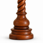 Cargar imagen en el visor de la Galería, Chestnut brown turned wood base detail