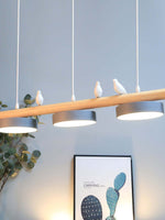 Load image into Gallery viewer, Sienna Bird Pendant Lamp - Wood Design for Scandinavian Kitchen Islands