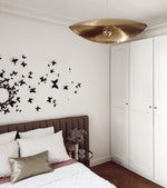 Load image into Gallery viewer, Hammered Brass Suspension Light
