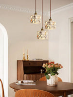 Load image into Gallery viewer, Wabi-sabi Style Water-polished Translucent Stone Retro Pendant Lamp