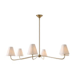Load image into Gallery viewer, Fibura Linear Fabric Chandelier - Modern Brass Linear Chandelier