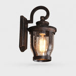 Load image into Gallery viewer, Vintage Rain Glass Outdoor Wall Sconce