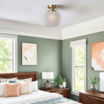 Load image into Gallery viewer, Pelviona Ribbed Glass Pendant Light – Modern Ceiling Fixture for Dining or Bedroom