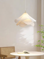 Load image into Gallery viewer, Ethereal Bloom French Floral Pleated Fabric Pendant Light