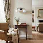 Cargar imagen en el visor de la Galería, Lámpara de tocador LED regulable de cristal Glorica – Lámpara de baño minimalista tipo globo