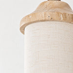 Load image into Gallery viewer, Fabric shade texture beneath the natural stone cap