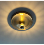 Load image into Gallery viewer, Contemporary Space Age Disk Ceiling Lamp Chrome Plated Finish