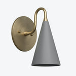 Load image into Gallery viewer, Curved Metal Shade Sconce Vintage Style Wall Light - Entryway Stairwell Lighting